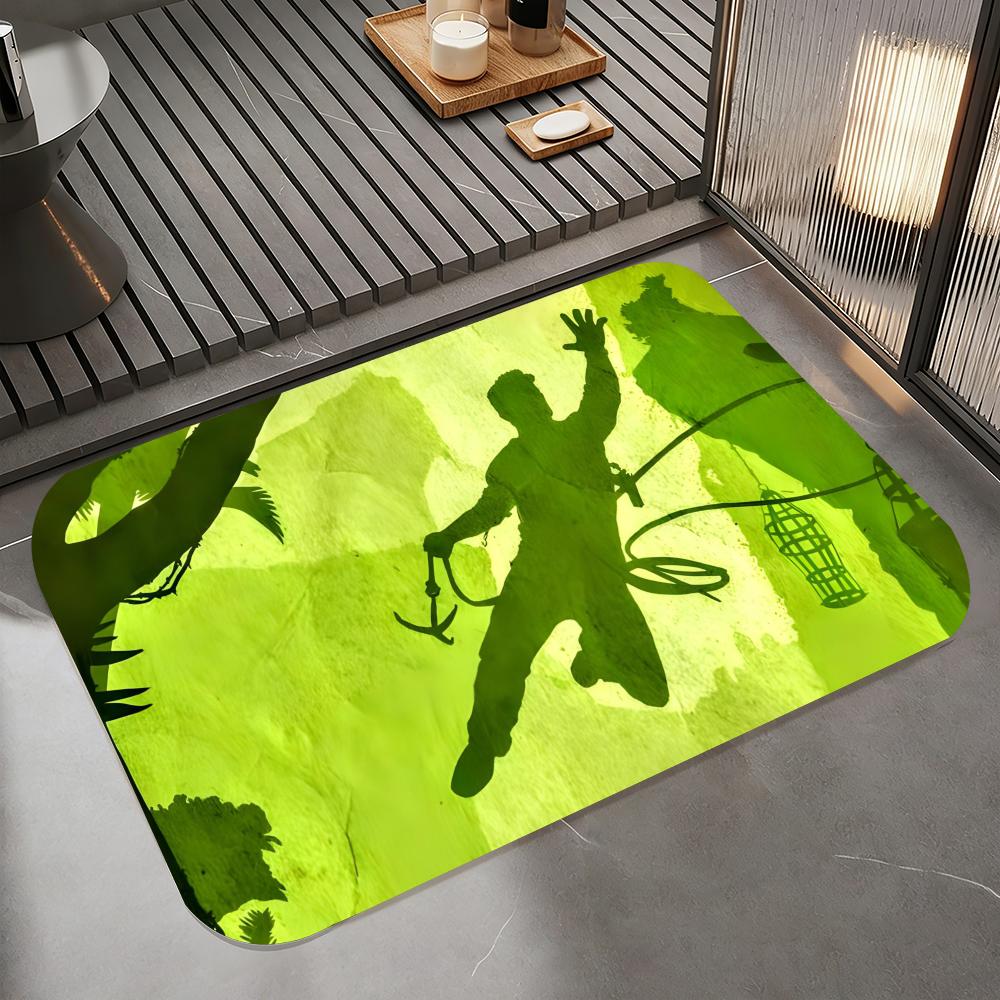 

Game U-Uncharted Floor Mat Diatomite Bath Mat, Quick Dry Absorbent Non-Slip Door Mat 50cm x 80cm