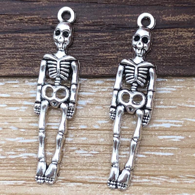 Antiker Silberlegierung Spinnennetz Anhänger Charm - Halloween DIY Schmuckzubehör