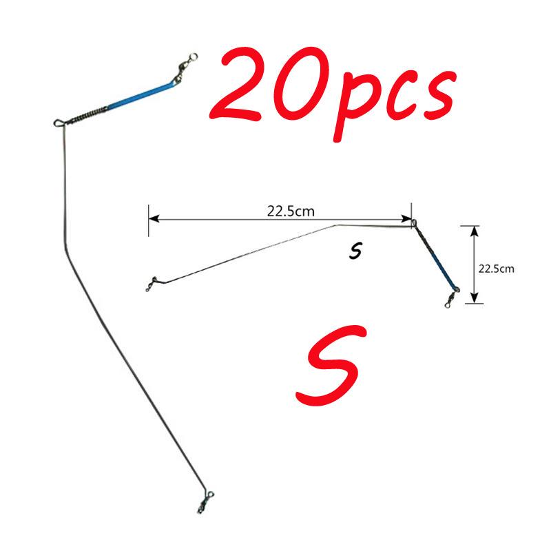 20ks Nerezová drátěná ramena Balance Mořská rybářská návazec Větve s obratlíky 20cm 30cm 40cm 5 objednávek