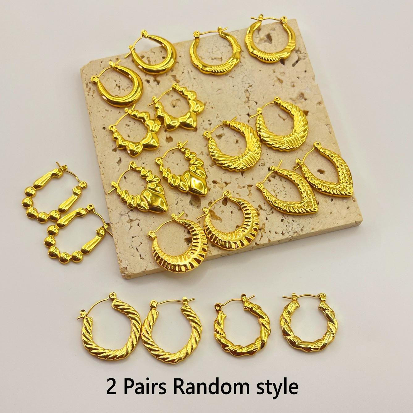 

Женские серьги-кольца в минималистичном стиле, с неправильной геометрией, персонализированные, из нержавеющей стали, с дизайном «пшеница и сердце», винтажные