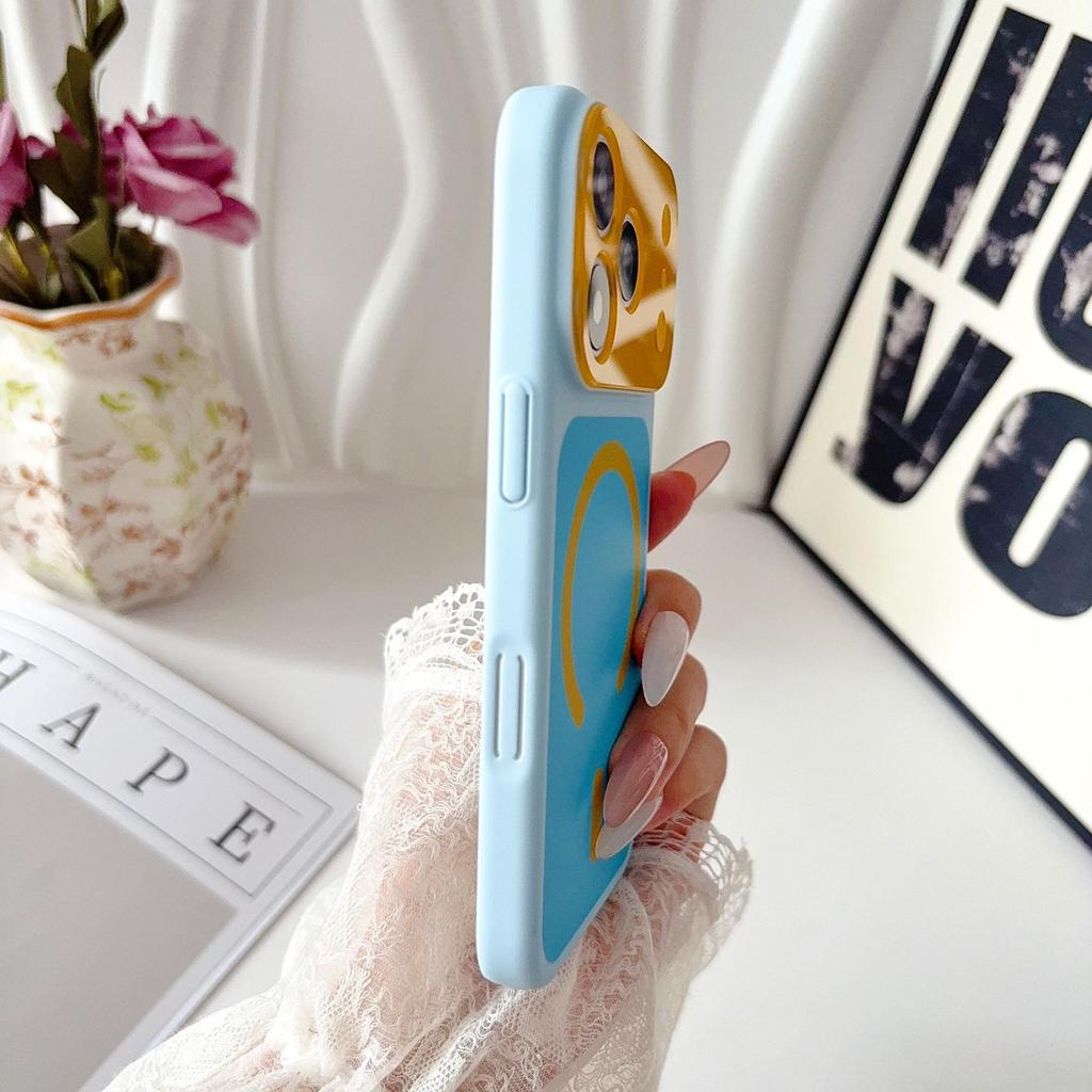 Applicable to iPhone11PROMAX dopamine mobile phone case, contrasting colors, colorful magnetic suction, Apple 11 two-color protective case