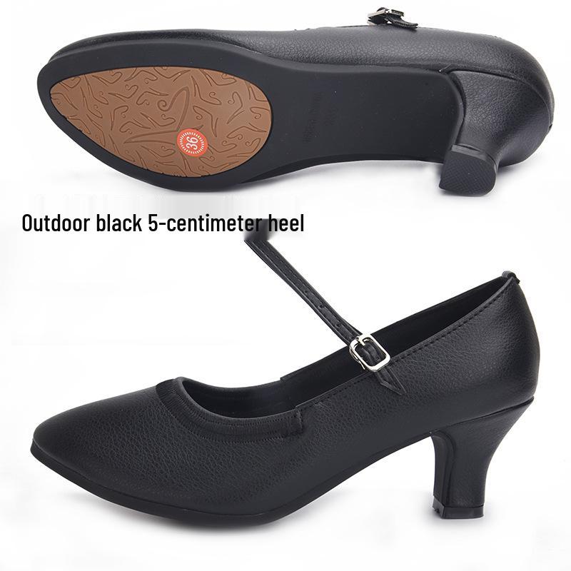 Women's Soft Sole Ballroom & Square Dance Shoes - Ox Tendon Sole for Modern Latin and Waltz.