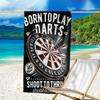 Throw Darts Printed Quick-Dry Microfiber Beach Towel Super Soft & Absorbent for Bath, Beach, Travel  Bath Time Accessory, Fan Gifts