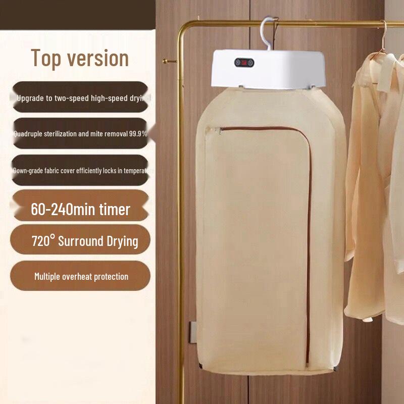 Compact Portable Smart Clothes Dryer for Home, Dorm, or Travel