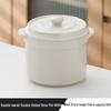ZISIZ Double-Lid Ceramic Stew Pot Set
