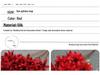 10-Piece Burgundy Floral Décor Set: Red-Toned Artificial Flowers, Mat, Aisle Runner, Wedding Decoration