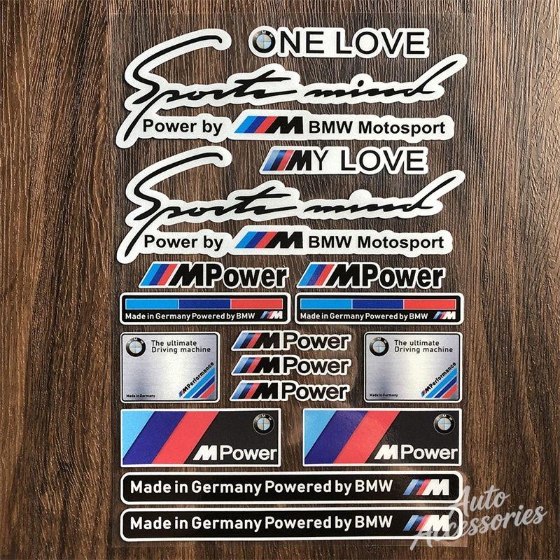 PVC Reflective Stickers For BMW Motorrad GS Series M Power Motorsport Waterproof Decals For Motorcycle Helmet Laptop Accessories blhn58