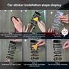 For 600 350 250 Front End Stickers Waterproof Sunprotection Reflective Motorcycle Modification Stickers Accessories