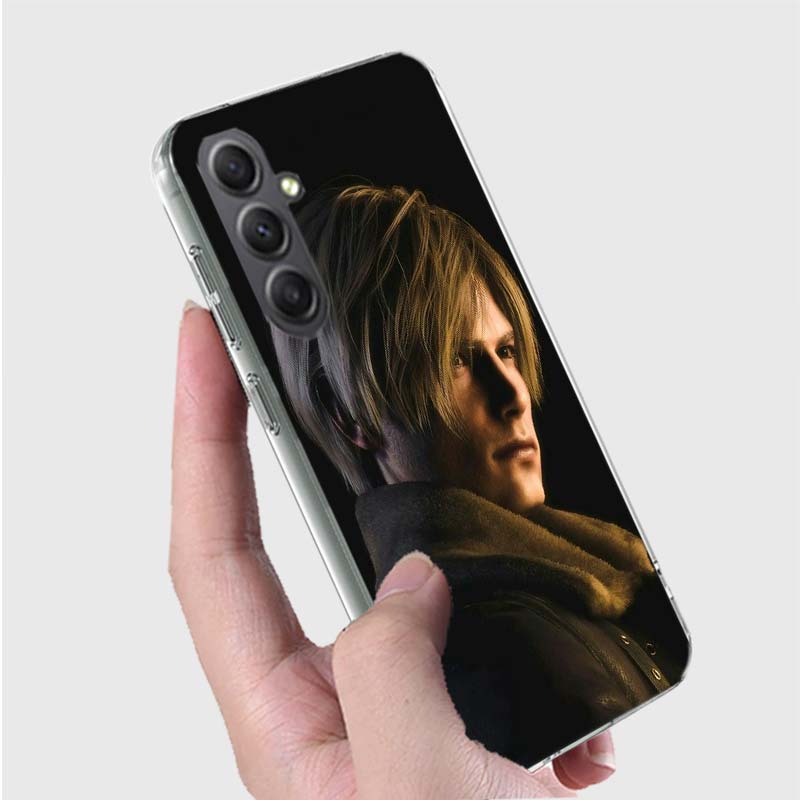 Leon Kennedy Resident Evil 4 Phone For Samsung A15 A25 A35 A55 A71 A51 Galaxy S9 S8 S10E A41 A31 A11 M12 M32 M30S M51 M52 J8 J6