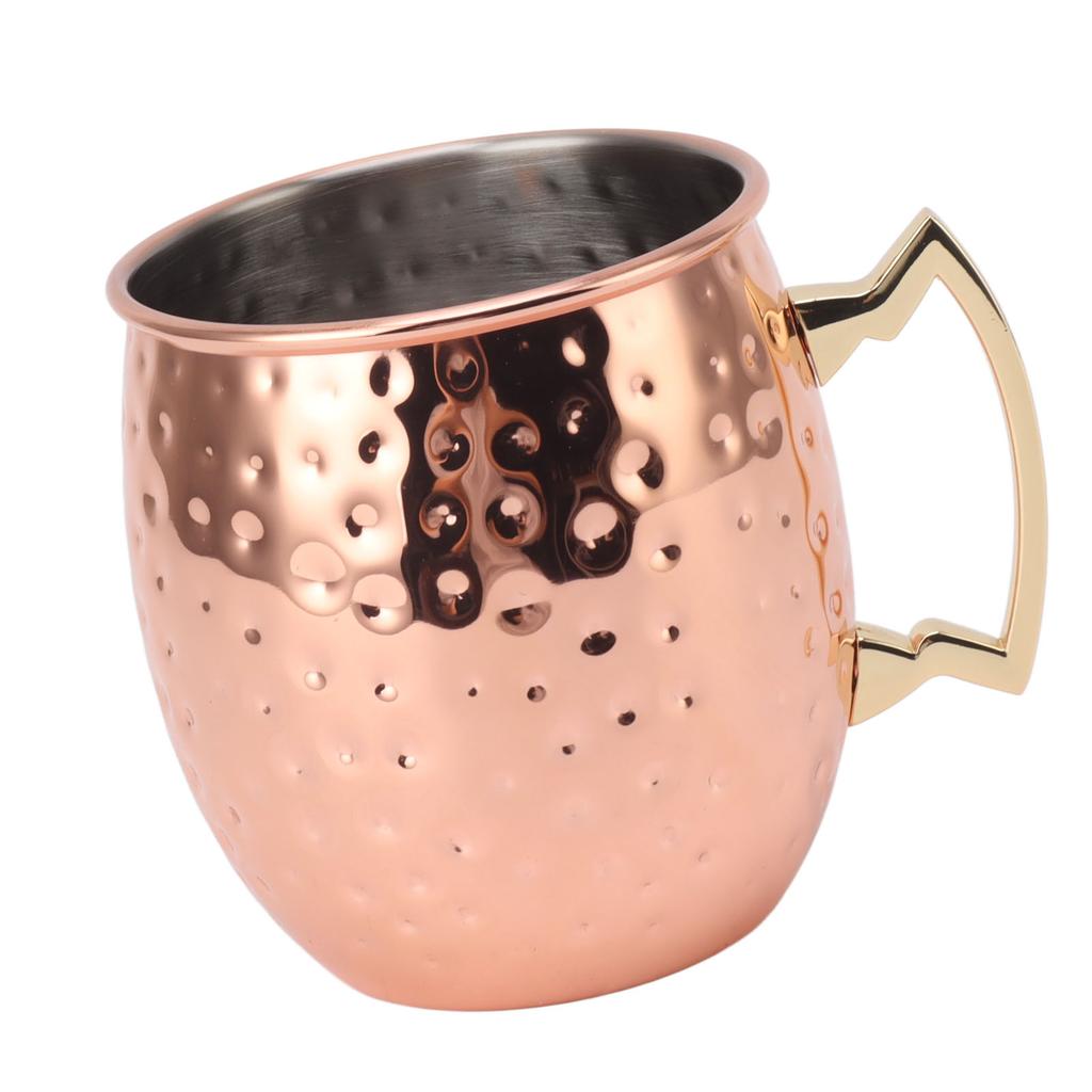 Moscow Mule Mug 600ml Capacity Stainless Steel Beer Cocktail Cup Drink Mug for Home Bar