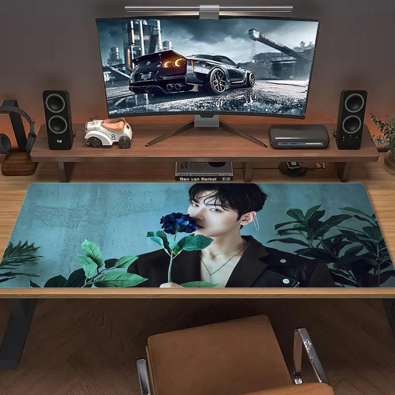 Heartbeat Color Mouse Pad Large Gaming Table Cushion Non-slip Laptop Tablet Big Mousepad XXL Mat Mini PC Playmat With Lock edge