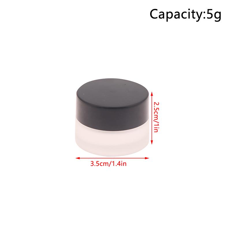 5/10/15/20/30/50/100G Frosted Glass Refillable Ointment Bottles Empty Cosmetic Jar Pot Eye Shadow Face Cream Container