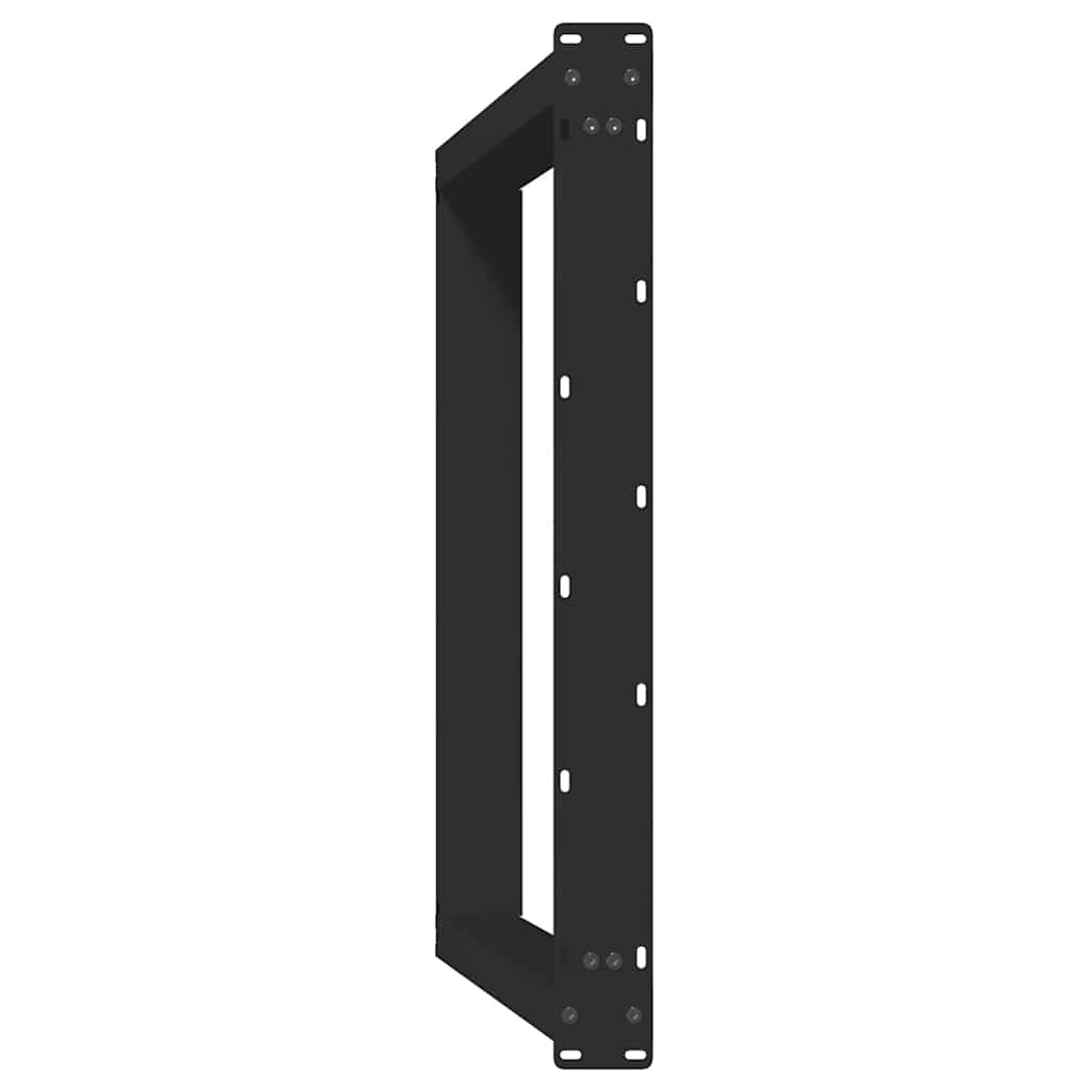 Vidxl Table Legs for Dining Table, 2 Pcs, Black, 100X(72-73) Cm, Steel