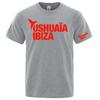 Zcela nové 100% bavlněné tričko 2026 Unisex s potiskem loga Ushuaia Ibiza Jednobarevné Kulatý výstřih Krátký rukáv Prodyšné tričko