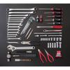 TONE TSA3331 Tool Set, 9.5mm (3/8") Drive, Red, 61 Pieces