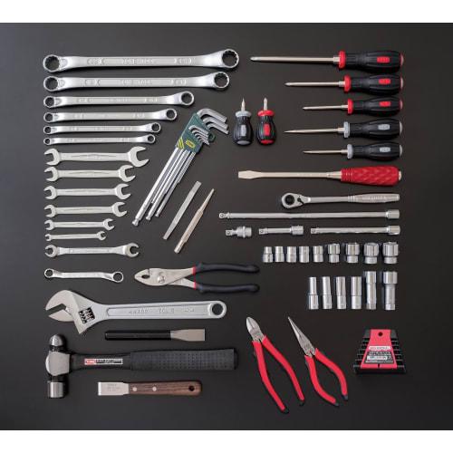 TONE TSA3331 Tool Set, 9.5mm (3/8") Drive, Red, 61 Pieces