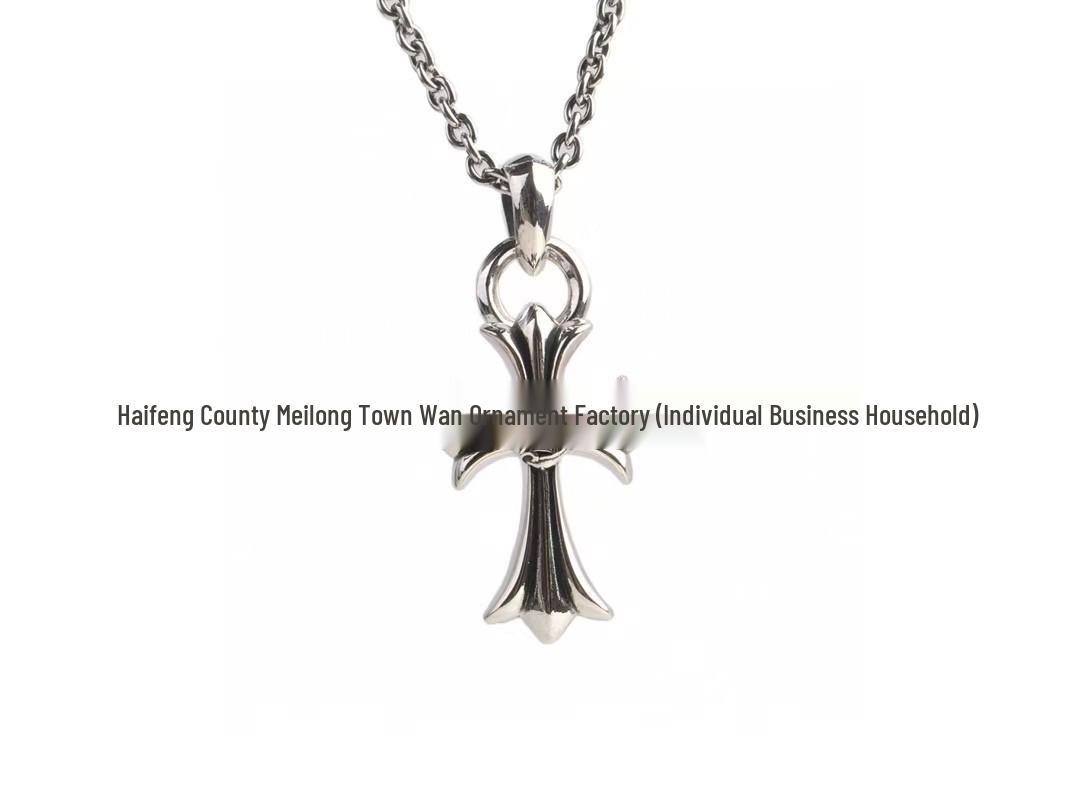 Kroxin Ретро кулон-крест в форме сердца - Модный европейский и американский хип-хоп панк стиль для пары