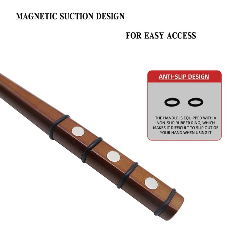 Narzędzie do naprawy wgnieceń lakieru samochodowego Drewniany uchwyt Młotek magnetyczny Młotek do wbijania Młotek do usuwania wgnieceń samochodowych