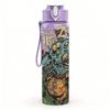1PC Green Skull Head Art 750ml sports water bottle leakproof straw lid outdoor office home