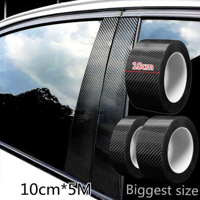 Nano Carbon Fiber Auto Aufkleber DIY Paste Schutz Streifen Auto Tür Schwelle Seitenspiegel Anti Scratch Band Wasserdichte Schutz Film