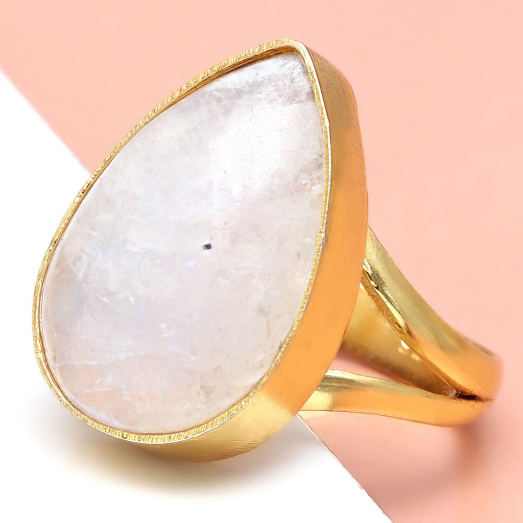 Moonstone Gemstone Handmade Silver Jewelry  "9"