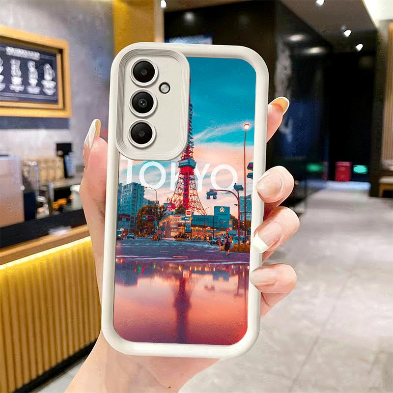 Osaka Tokyo Japan Scenery Soft Phone Case for Samsung Galaxy A17 A16 A26 A36 A56 A15 A25 A35 A55 A14 A24 A34 A54 A13 A23 A33 A53