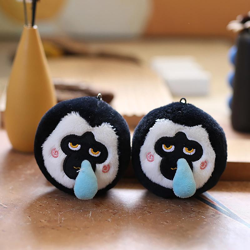 

11 см милый насморк маленькая обезьянка кулон брелок плюшевая игрушка кукла кулон сумка украшение игрушка подвеска украшение для детей