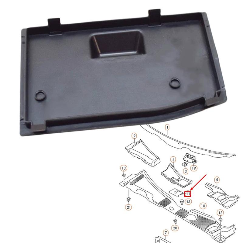 Battery Tray Cover Cap For A4 B8 S4 A5 S5 2008-2015 8K1819424 Black Battery Tray Lid Cover Automobiles Parts Accessories