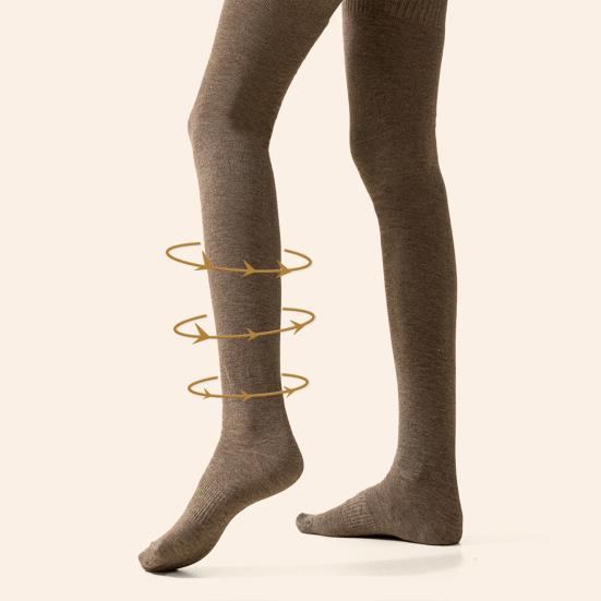 1 Paar Damen Oberschenkelhohe Socken Baumwolle Warm Über Knie Socken Extra Lange Kniehohe Stiefelsocken Winter Beinwärmer