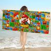 S-Super-Marios Joyful-Nostalgic Microfiber Blanket Quick Drying Beach Towels Oversized Printing Super Absorbent Pool Towel