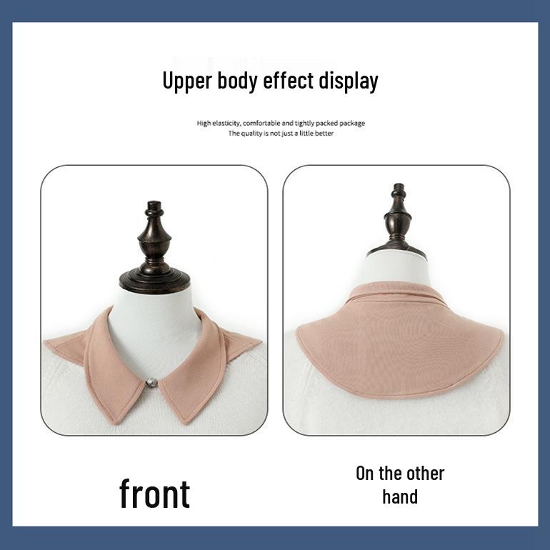 Versatile Women's Modal Dickey Collar for Neck Protection and Warmth in Air-Conditioned Rooms