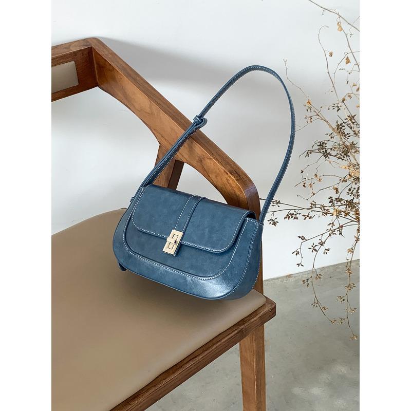 

Новая женская универсальная ретро-сумка через плечо для работы, сумка подмышку в нишевом стиле женского стереотипа синий