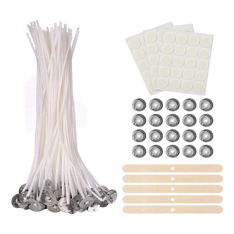 A60zcandle Wicks (Pack Of 200), 15 Cm Wicks For Candles , Odourless Candle Wicks For Candles For Candle Making Candle Diymay
