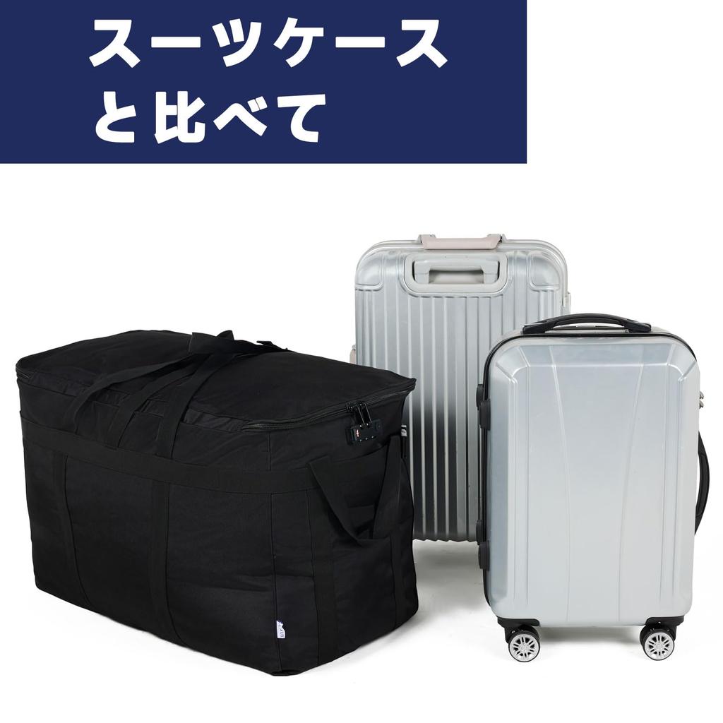 Arxus Stylist Travel Bag with TSA Large 130L Foldable Large Boston Duffel or Delivery Perfect for Outdoor Camping Bag, Lock, Capacity, Tote,