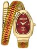 Pelle Solo Snake Red Dial Three Tone Steel Strap Watch for Women JC1L251M0045
