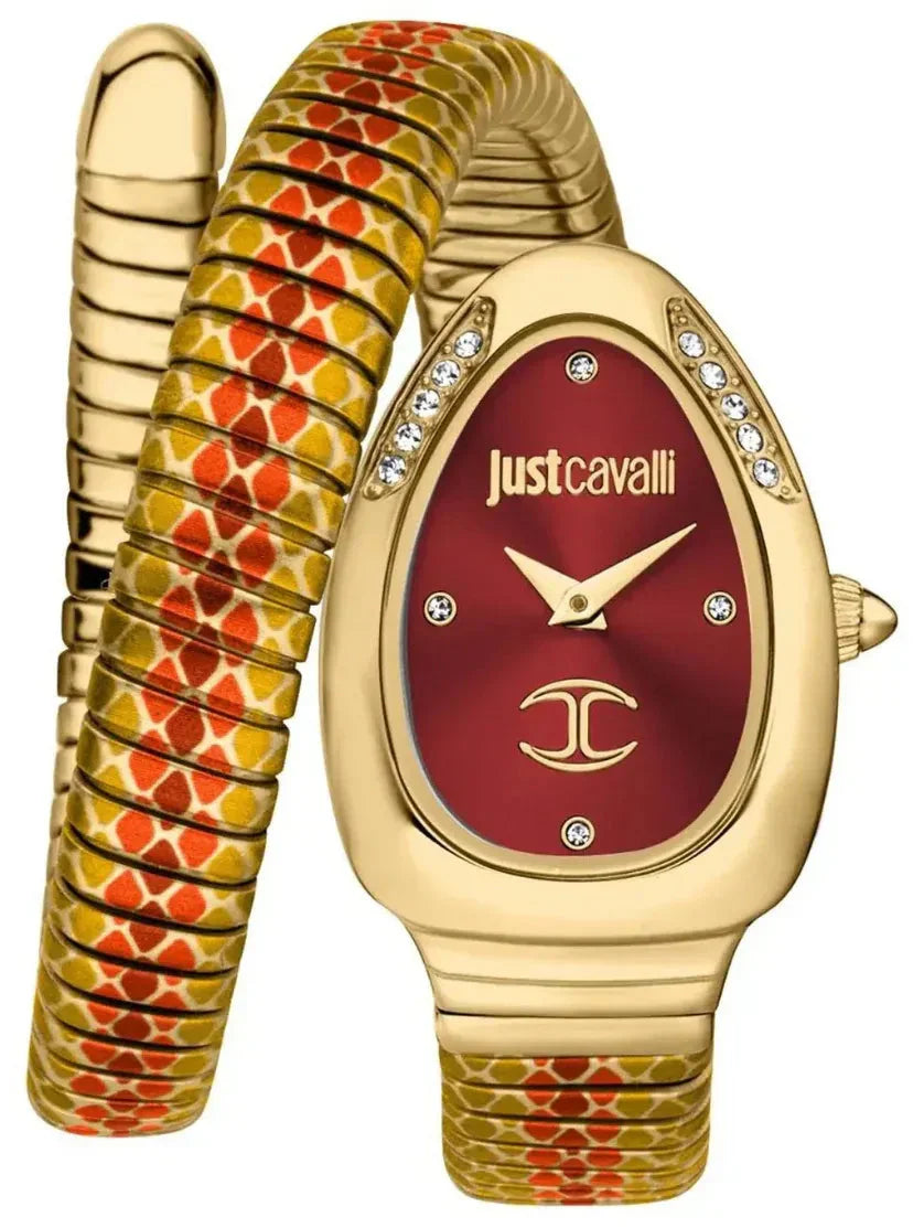 Just Cavalli Pelle Solo Snake Red
