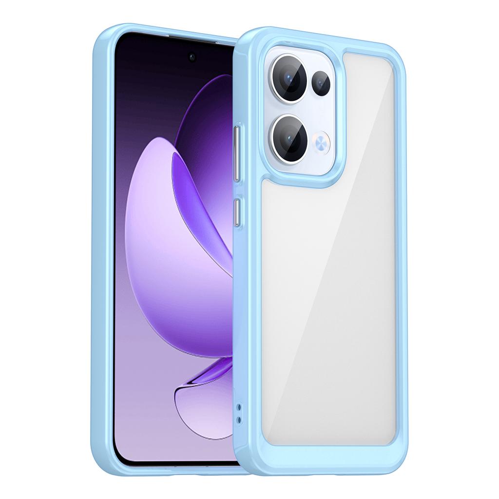 For OPPO Reno 13 Case Reno13 Cover Fundas Coque Hard Translucent Soft Frame Shockproof Clear Back Case OPPO Reno 13