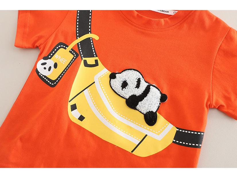Summer Cartoon Short-Sleeve Two-Piece Set for Boys