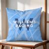 WWilliams Racing Cushion Cover Natural Linen Organic Fabric DoubleSided Printing Couch Pillow Covers Home Decor