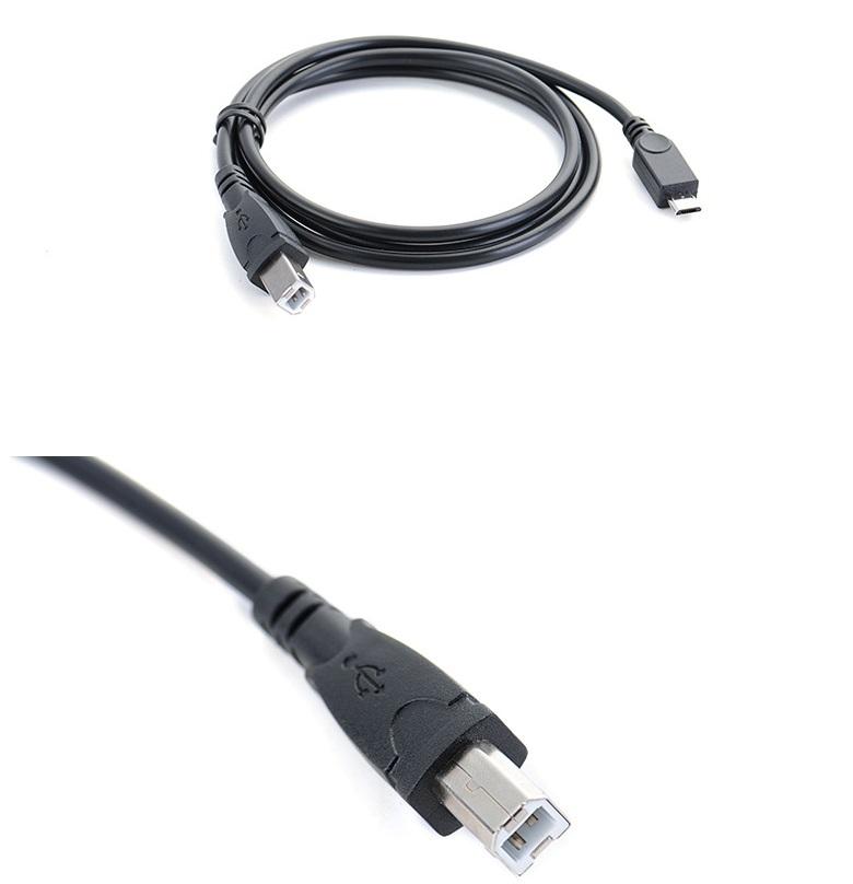 Micro USB 2.0 Male to USB B Male OTG converter cable 1M for Electronic Piano Printer Decoder