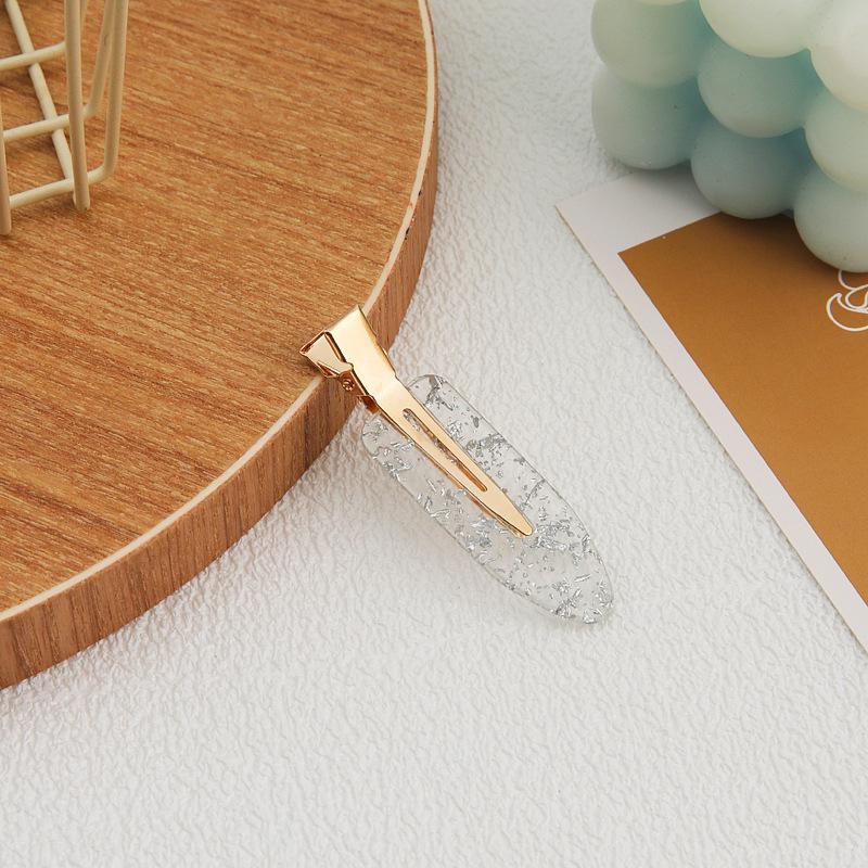 Gold Foil Makeup Seamless Hairpin Bangs Clip Hair Accessories Wash Face Transparent Hairpin Headgear Products Do Not Press Hair Women Japan And Korea