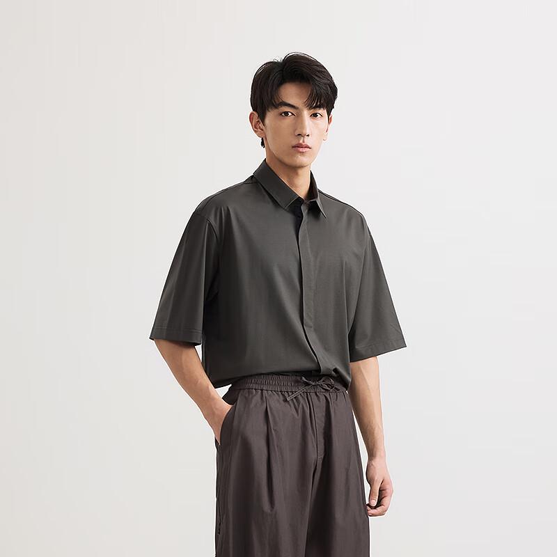 Suxie Men's 2025 Summer Loose Fit Short Sleeve Shirt