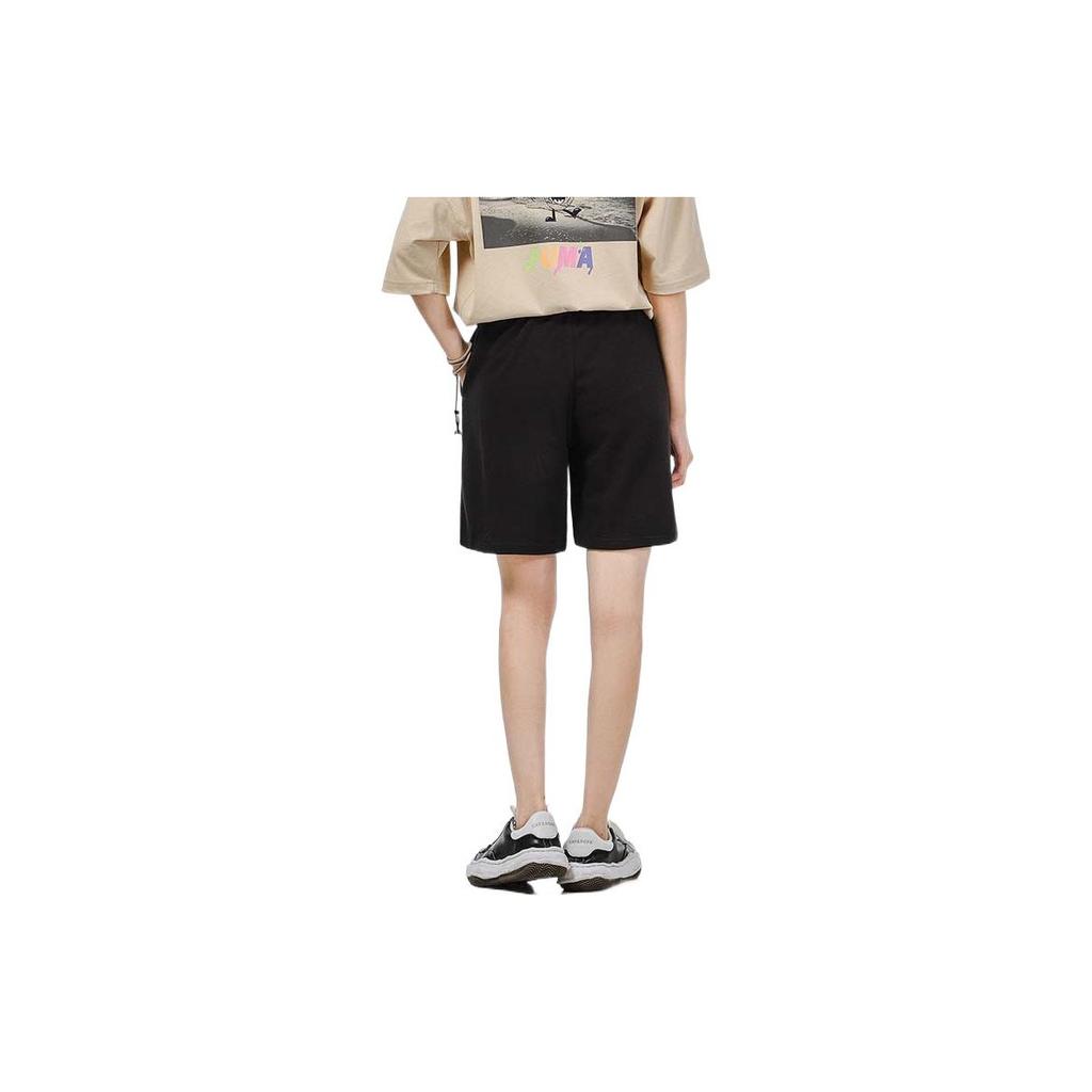 Puma Floral Embroidered Logo Drawstring Sports Shorts Women Shorts Black 533213-01