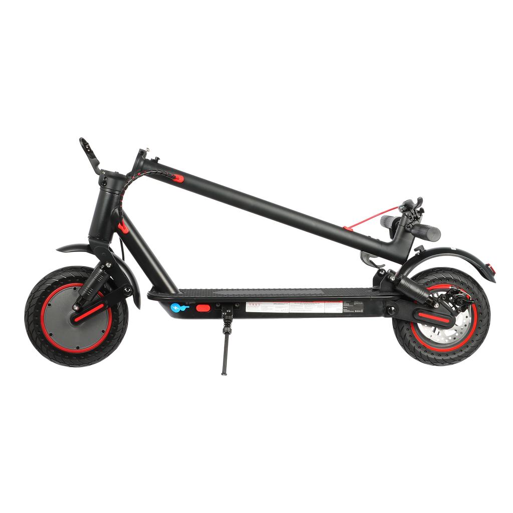 Electric Scooter Foldable AOVO 10" With APP 350W City Escooter Top Speed 25Km/h 10.4AH Max Range 25Km Load 120Kg Black T1 Pro