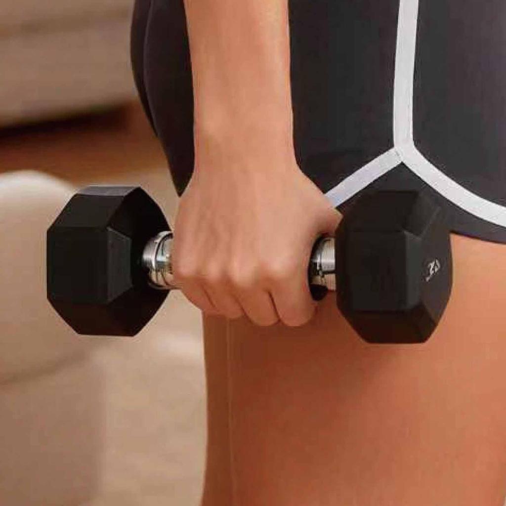 Fitness Dumbbell Hand Weight Training Barbell Octagonal Non-Slip Surface Ergonomic Handle Full Body