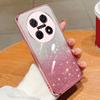 KEYSION Luxury Plating Glitter Phone Case for Huawei nova 13i 12i Transparent Soft TPU Shockproof Back Cover for Huawei nova 12i 13i
