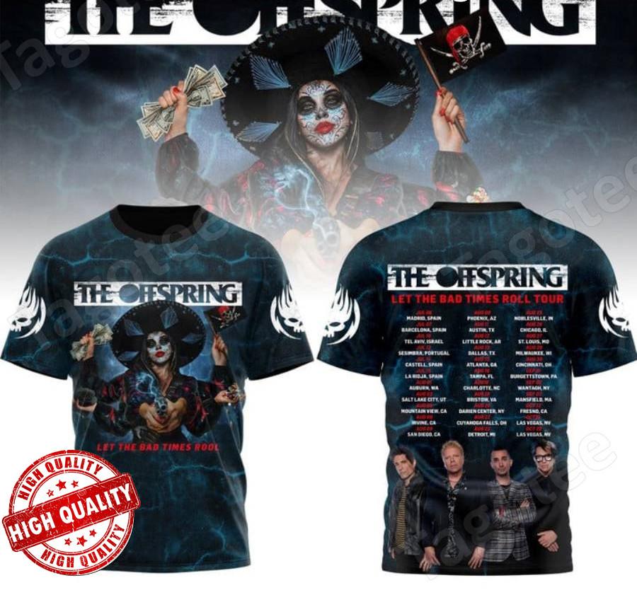 The Offspring Let The Bad Times Roll Tour T-shirt M730 Unisex T-Shirt L