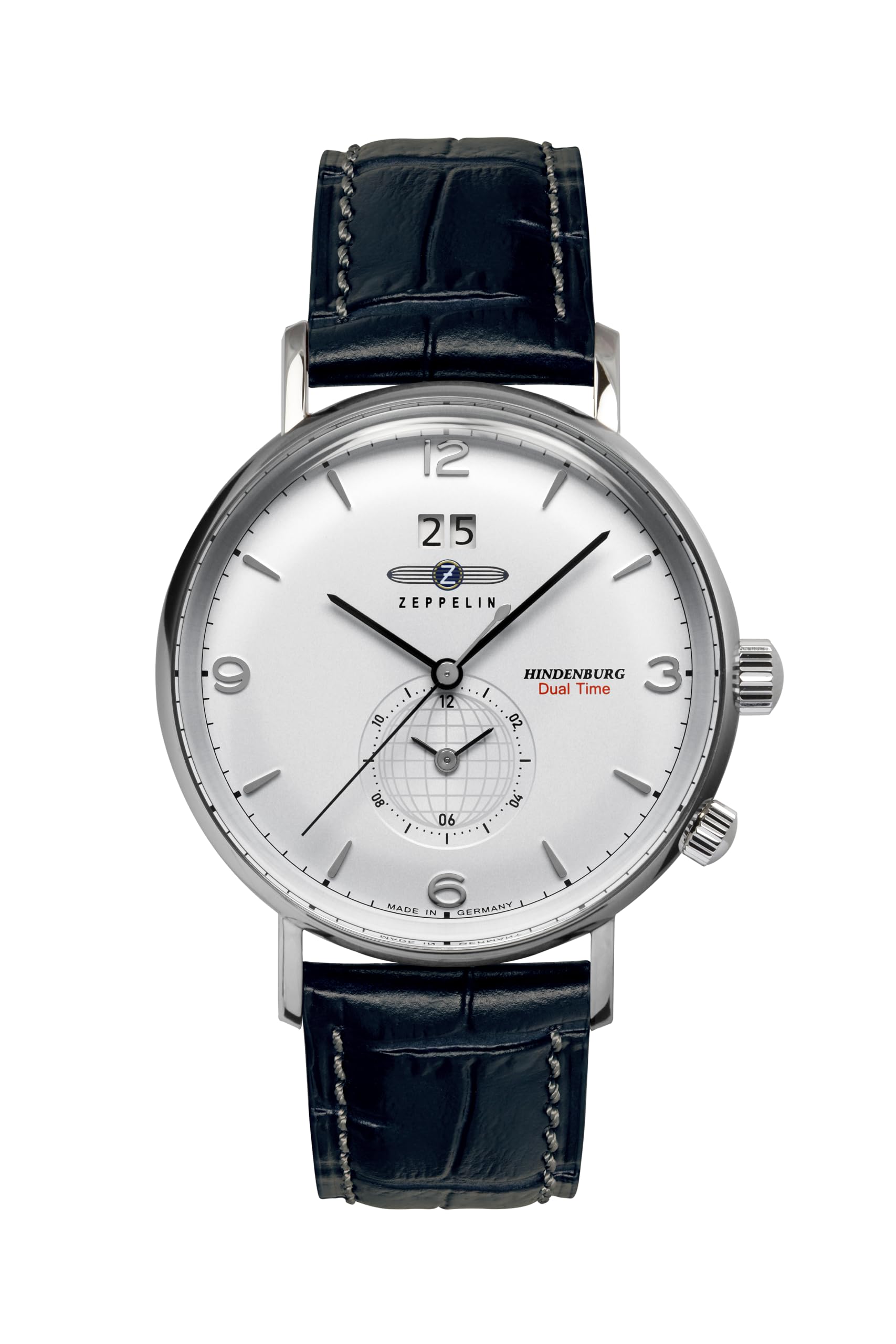 

Wristwatch LZ129 Hindenburg Moon Phase Black [Zeppelin] 8044-1 Men s [Used] білий