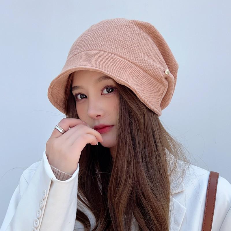 Women's Korean-Style Versatile Warm Octagonal Hat for Autumn & Winter
