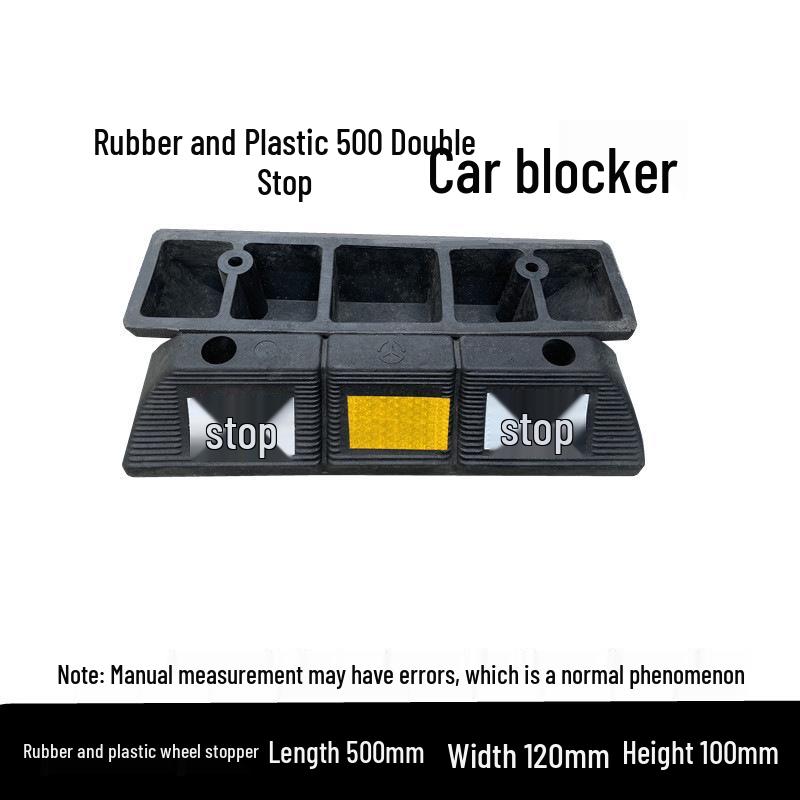 Rubber and Plastic Wheel Chock for Garage